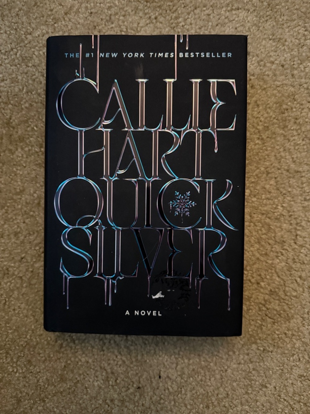 Callie Hart "Quick Silver" Hardcover Novel - Black with Iridescent Title